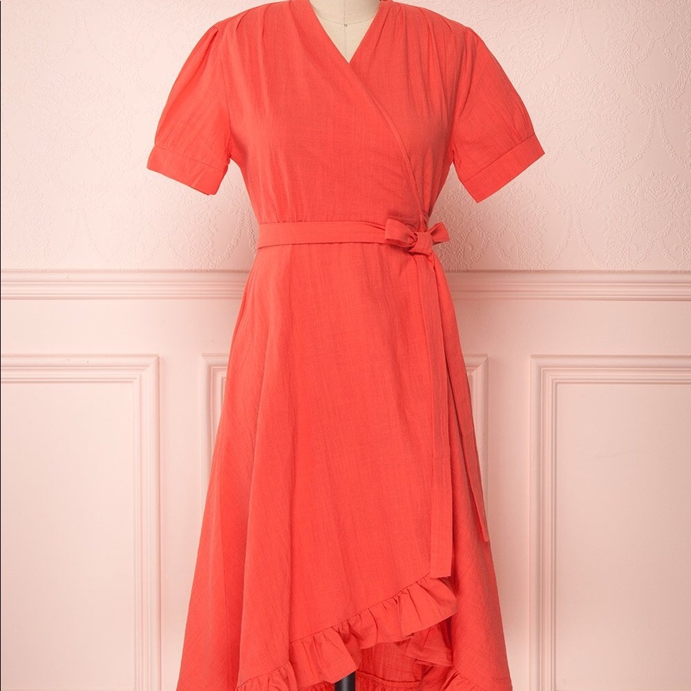 Linen Wrap Hi-Lo Dress 💃🏽